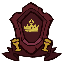 Opulent Crown Gold Seeker Ship's Banner