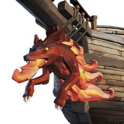 Flaming Jackal Figurehead