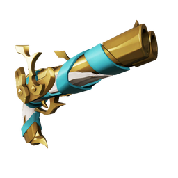 Gilded Phoenix Double Barrel Pistol