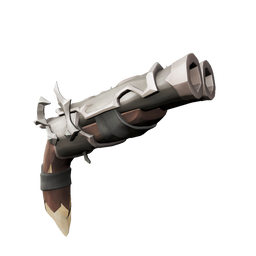 Silver Sepulchre Double Barrel Pistol