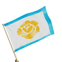 Flourishing Wild Rose Flag