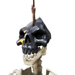 Obsidian Arrow-Pierced Skull