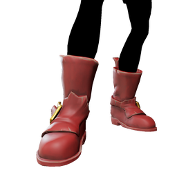 Red Buckled Boots
