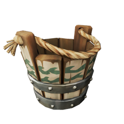 Stormy Sea Dog Bucket