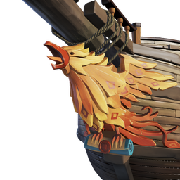 Gilded Phoenix Figurehead